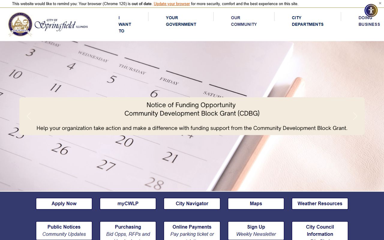 Springfield Illinois city website divorce records reference